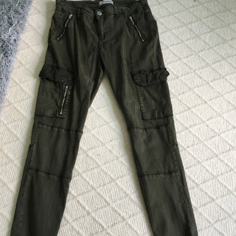 Zara PREMIUM DENIM army green jeans